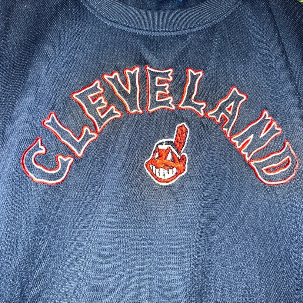 Cleveland Indians Vintage 90s Mighty Mac Shirt YOUTH L MLB Ohio